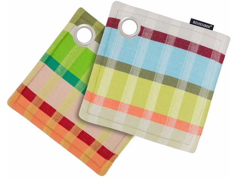 Remember Topflappen Nr.6 2er Set, 18.5 x 18.5 cm Remember Topflappen Nr.6 2er Set, 18.5 x 18.5 cm