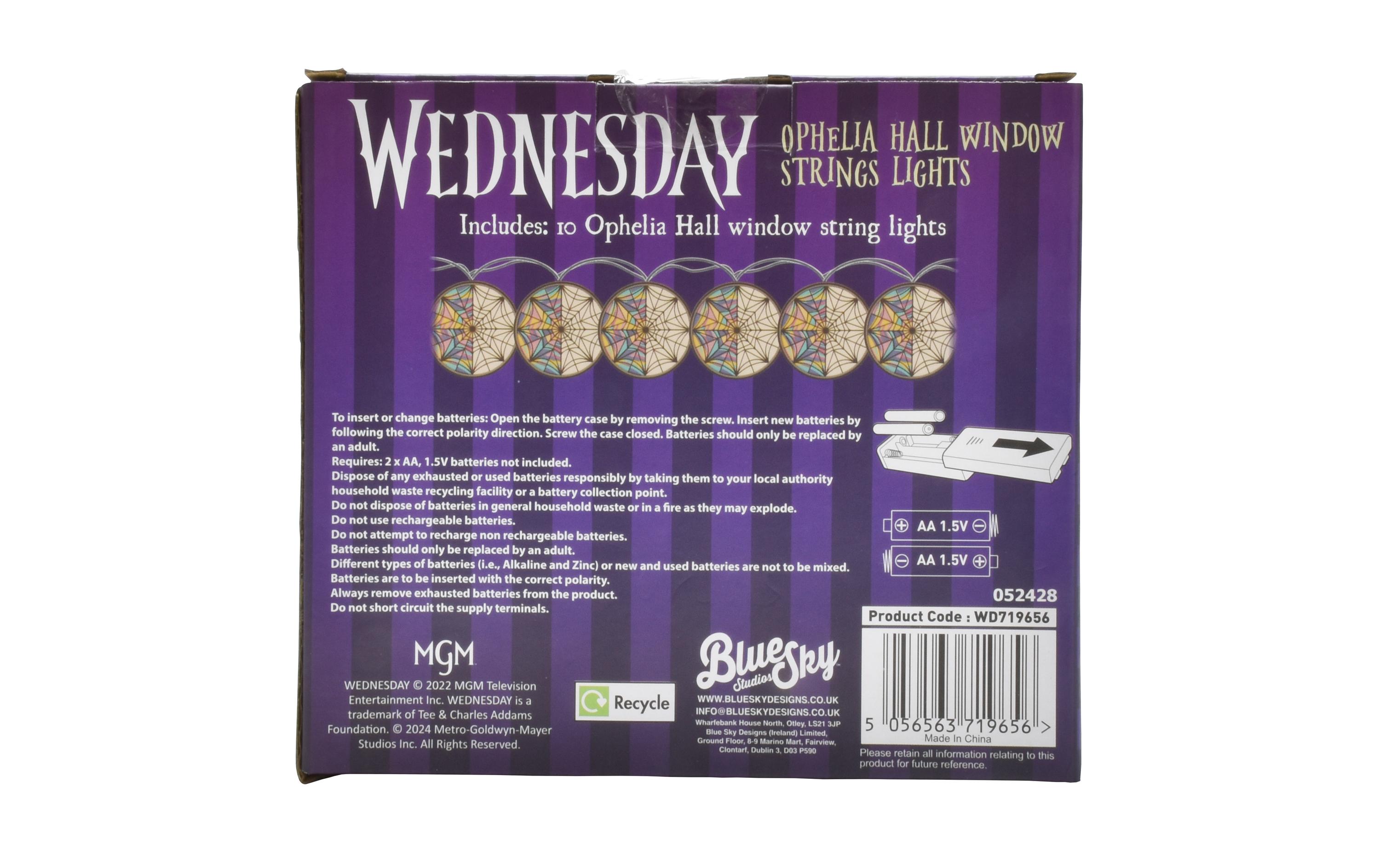 Thumbs Up! Wednesday Licherkette Ophelia Window Mehrfarbig