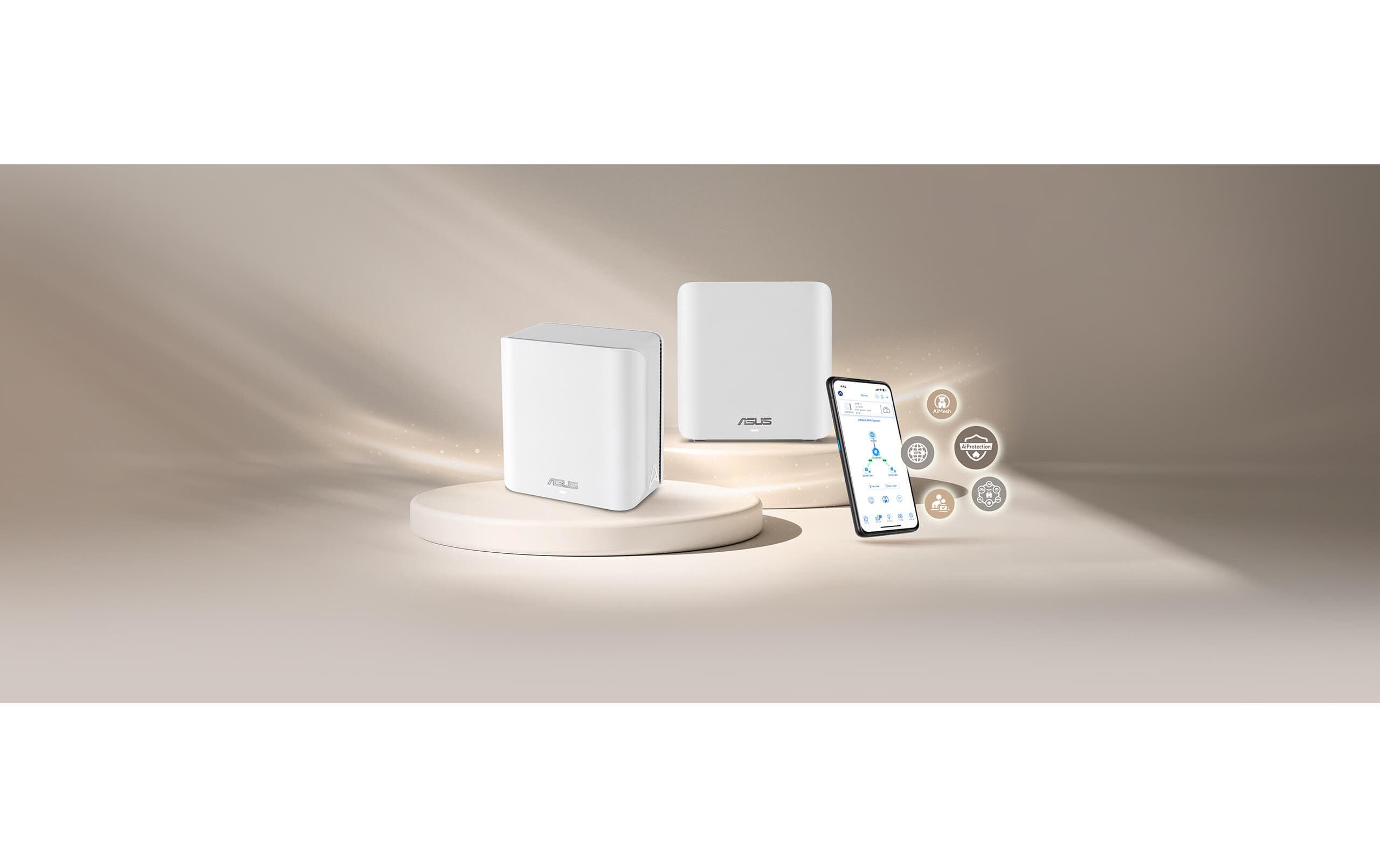ASUS Dual-Band WiFi Router ZenWiFi BD4 3er Pack weiss ASUS Dual-Band WiFi Router ZenWiFi BD4 3er Pack weiss