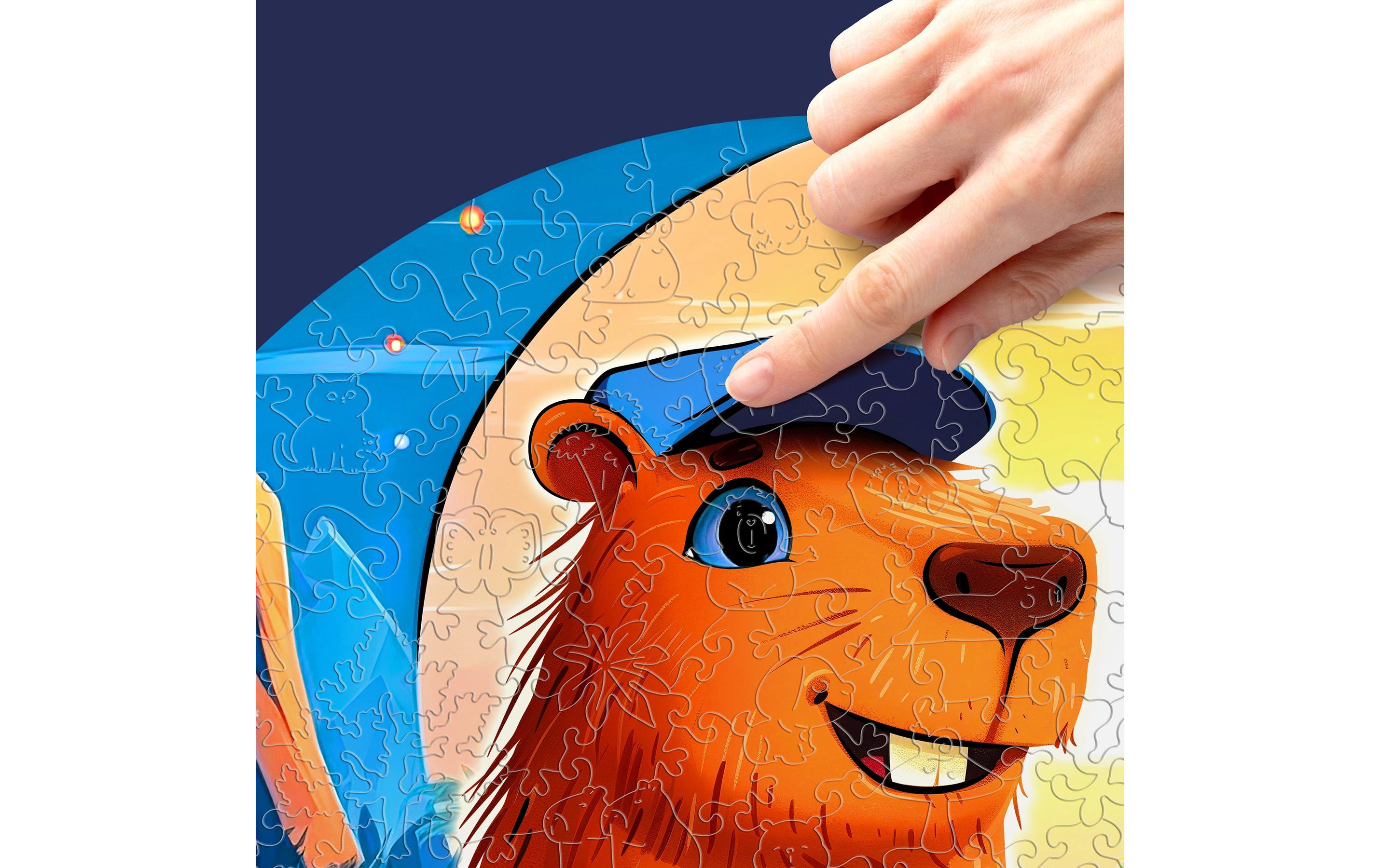 Escape Welt Holz-Puzzle Capybara