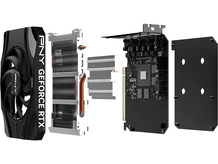 PNY GeForce RTX 5050 8 GB GDDR6 Single Fan DLSS 4 PNY GeForce RTX 5050 8 GB GDDR6 Single Fan DLSS 4