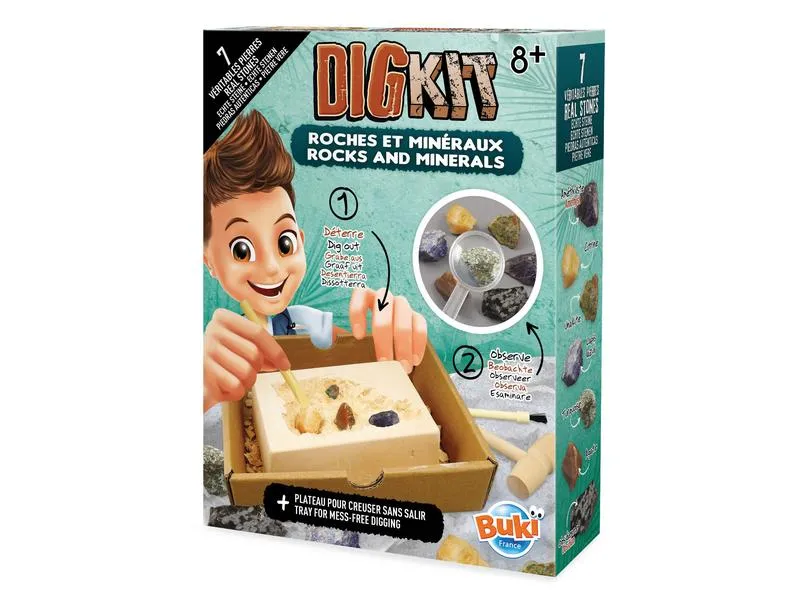 Buki Experimentierkasten DigKit Steine und Mineralien Buki Experimentierkasten DigKit Steine und Mineralien