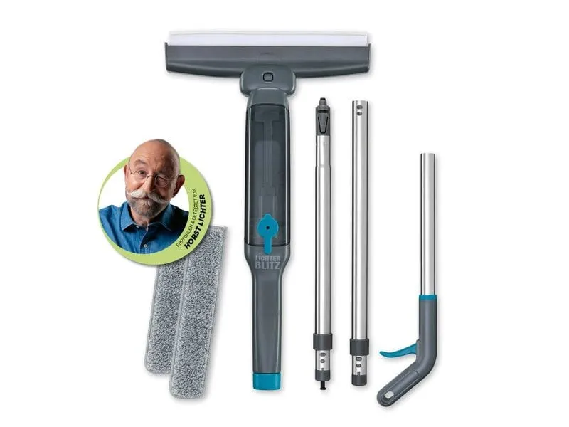 Lichterblitz Fensterreiniger manuell 3in1 Grau Blau Lichterblitz Fensterreiniger manuell 3in1 Grau Blau