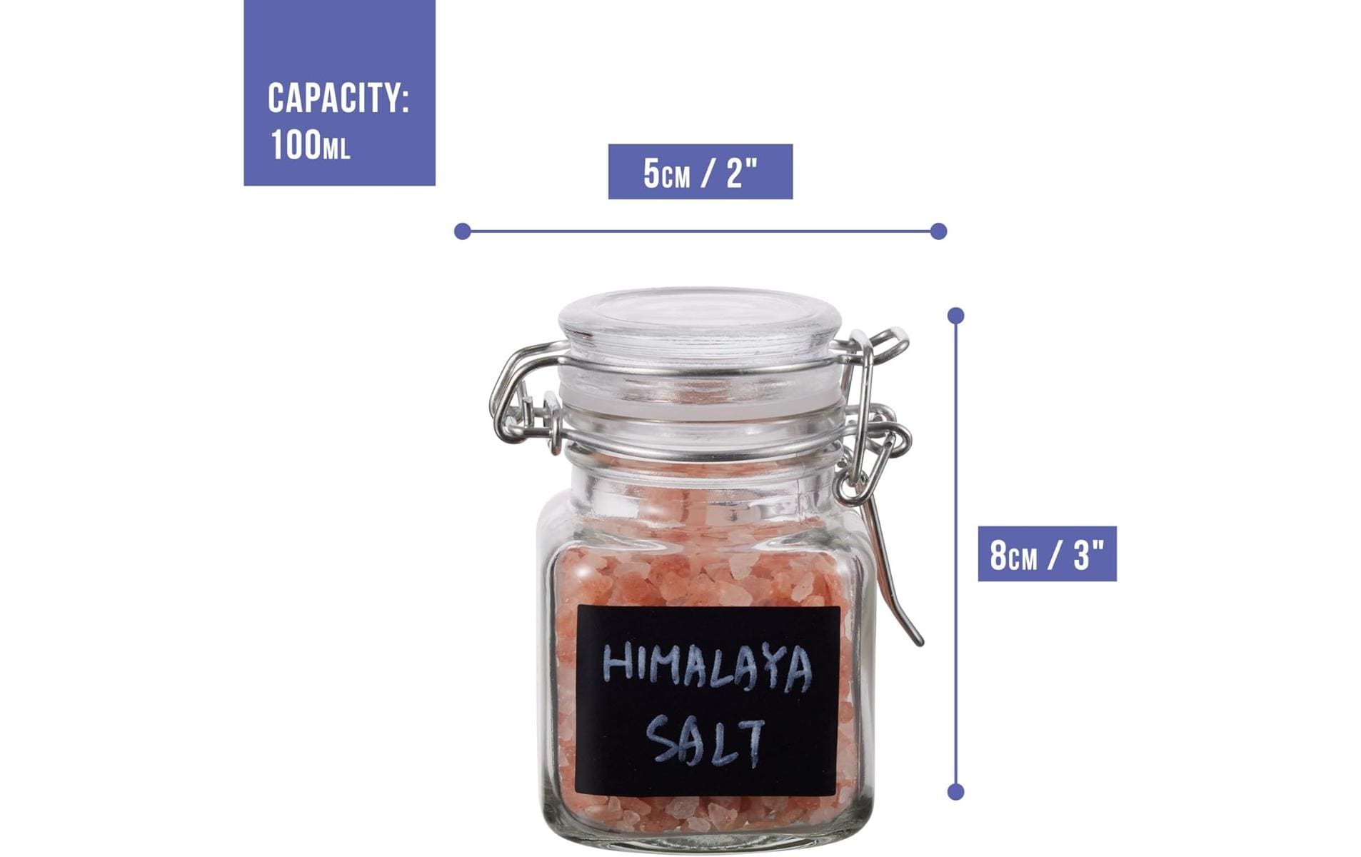 Oak & Steel Gewürzstreuer mit Deckel 12 Stück, Transparent