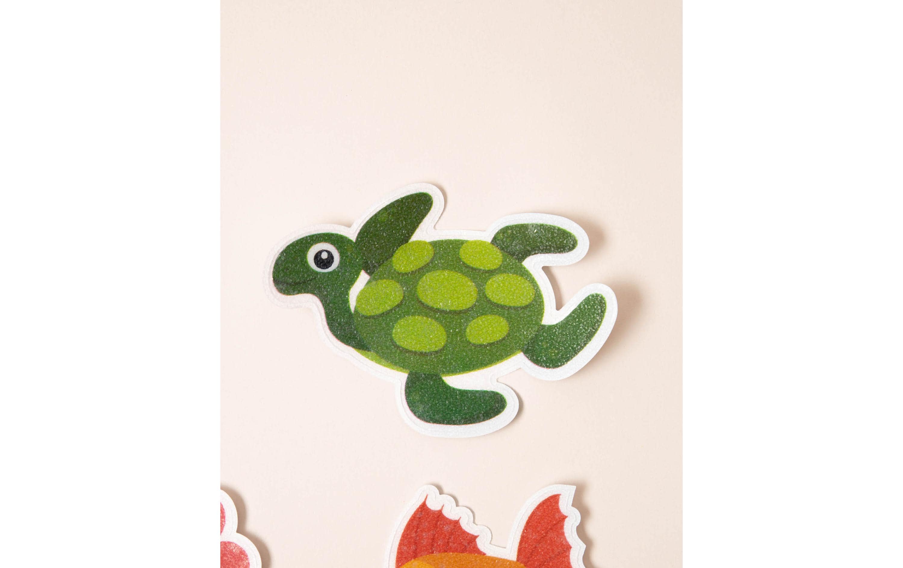 Esmée Badewanneneinlage Meerestiere 9 Stück, Mehrfarbig