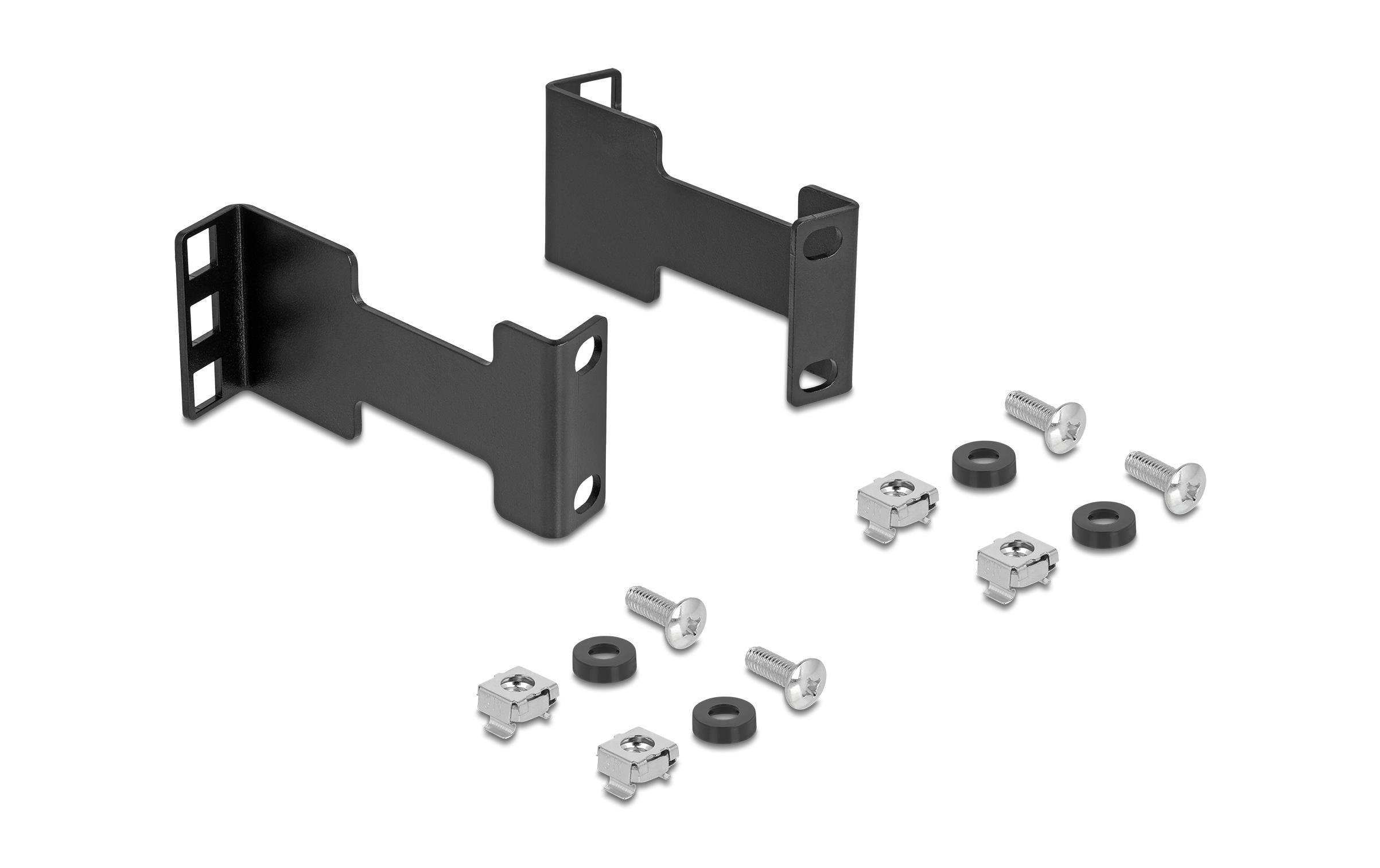 Delock Server Rack Tiefenerweiterung 1HE Schwarz