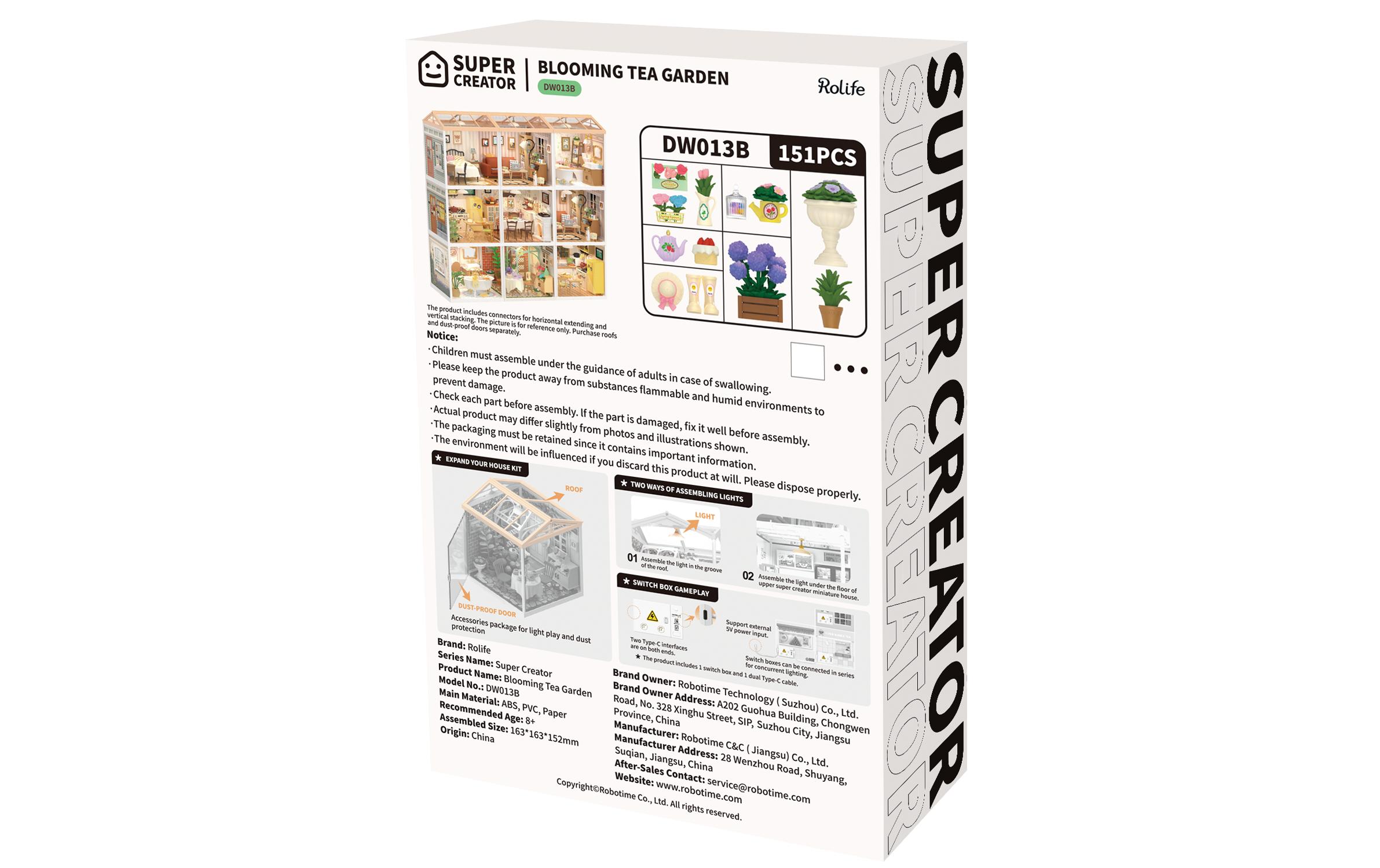 RoboTime Bausatz Blooming Tea Garden RoboTime Bausatz Blooming Tea Garden