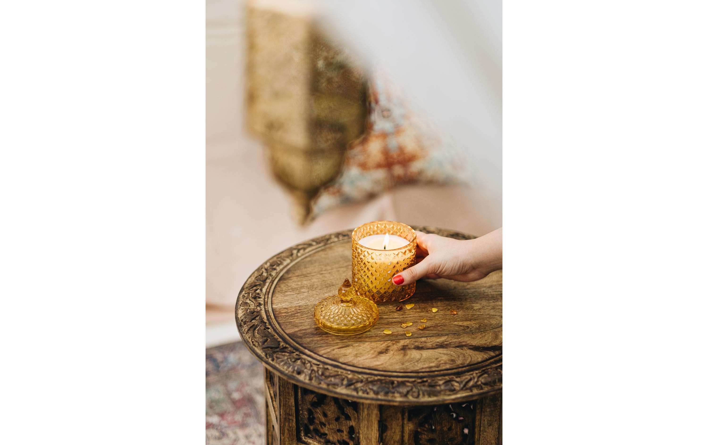 AVA & MAY Duftkerze Cairo, Gelb