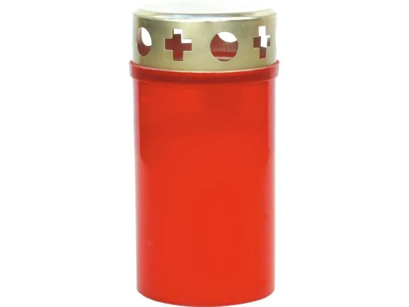 müller Kerzen Grabkerze klein mit Golddeckel 12 x 6 cm, Rot müller Kerzen Grabkerze klein mit Golddeckel 12 x 6 cm, Rot
