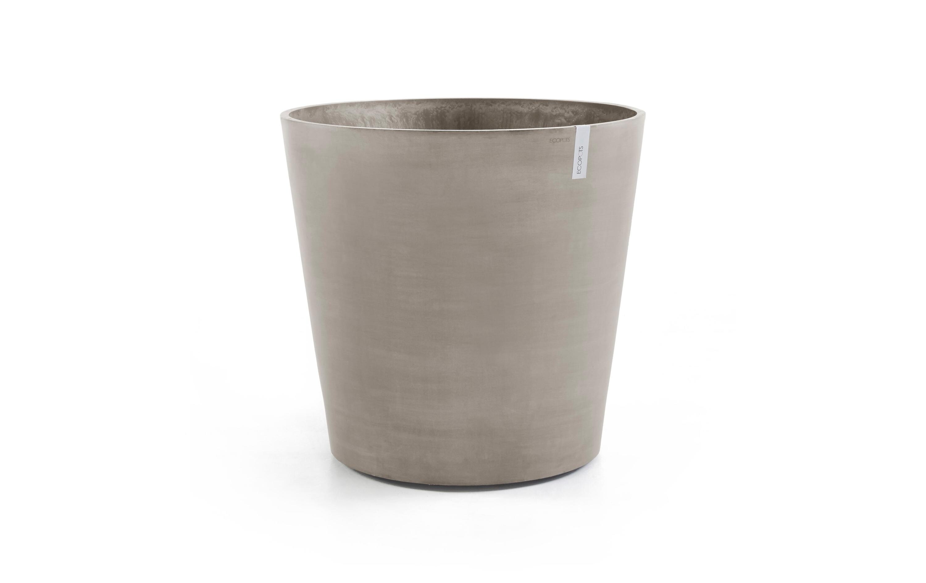 Ecopots Blumentopf Amsterdam Wheels Ø 60 cm Taupe