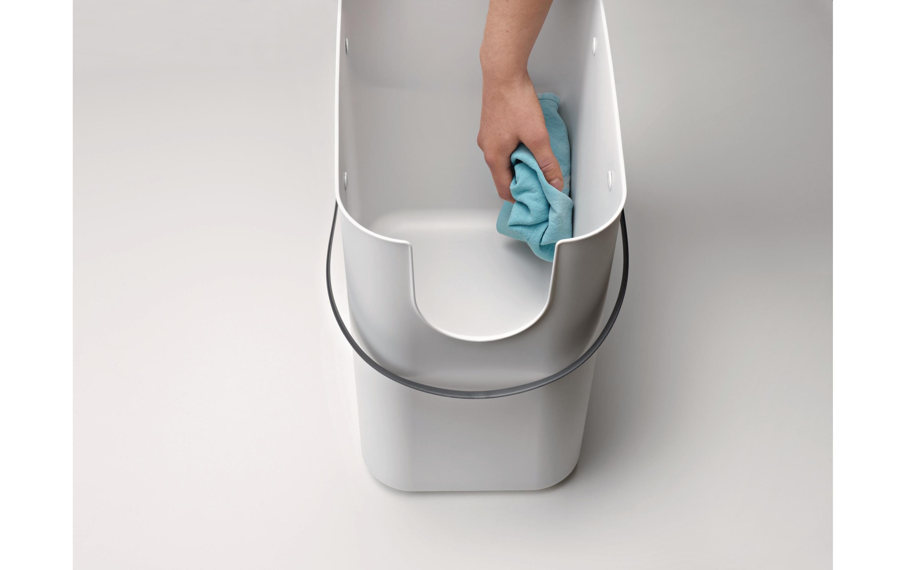 Rotho Recyclingbehälter Albula 25 l, Mistletoe Weiss