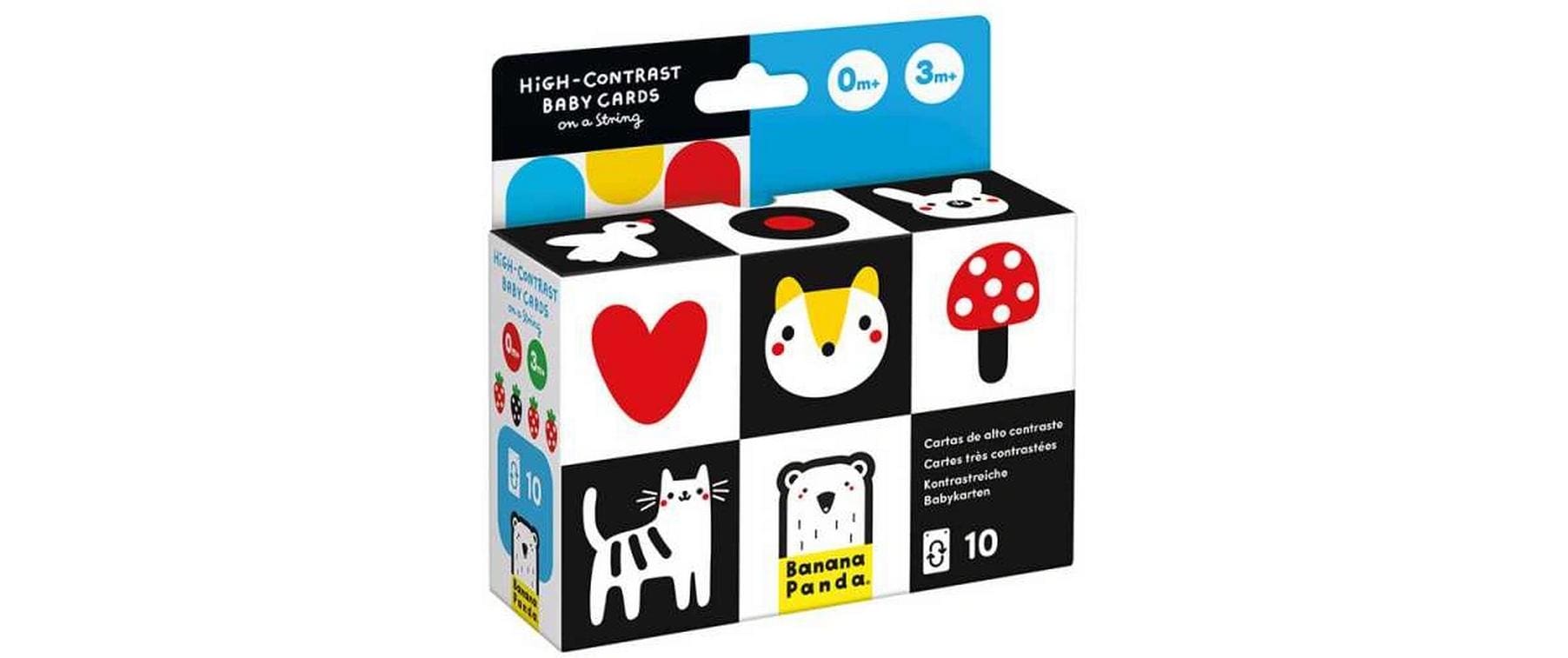 Banana Panda Hochkontrast-Baby-Karten