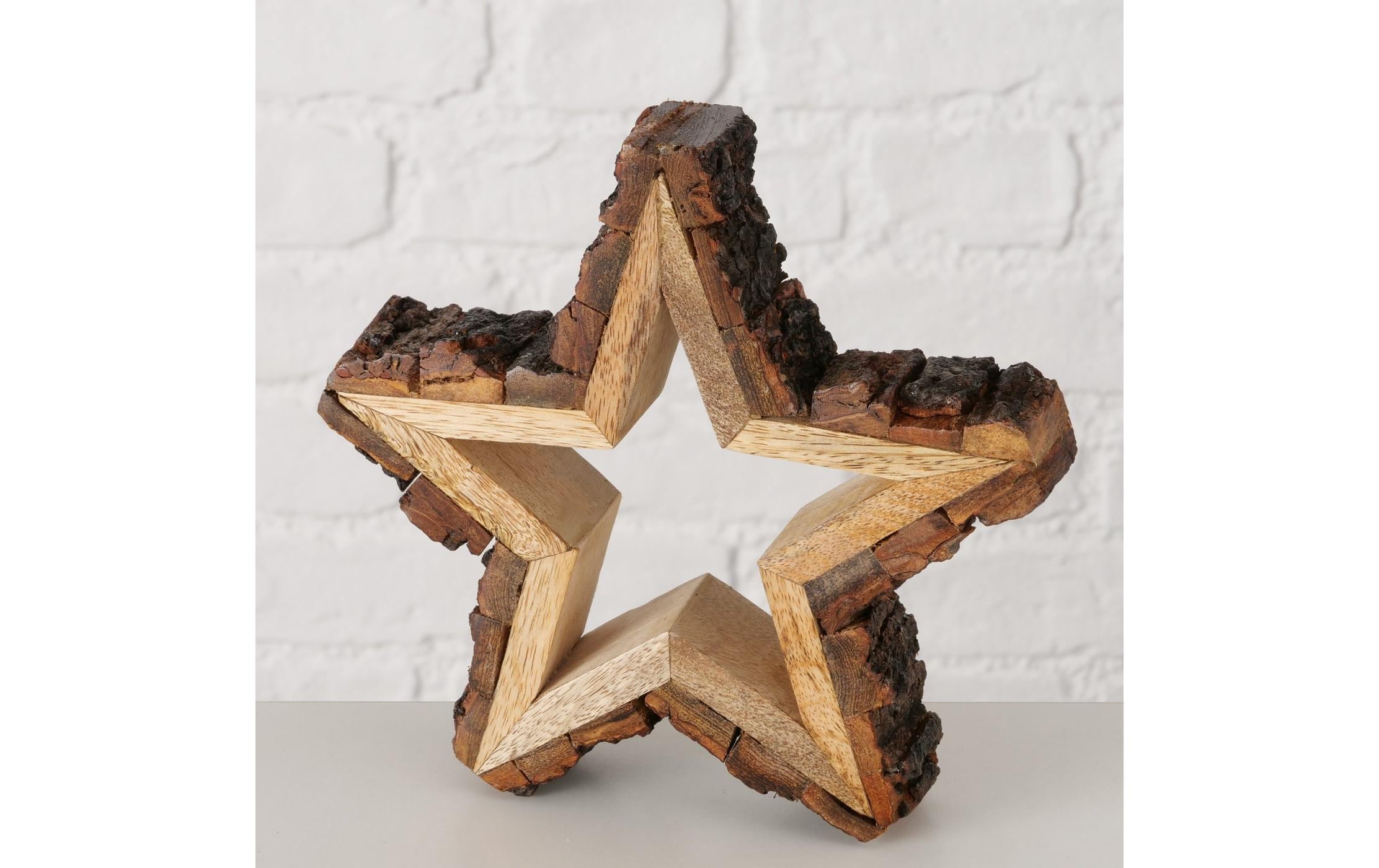 Boltze Aufsteller Stern Barka Mango, 19.5 x 18.5 cm