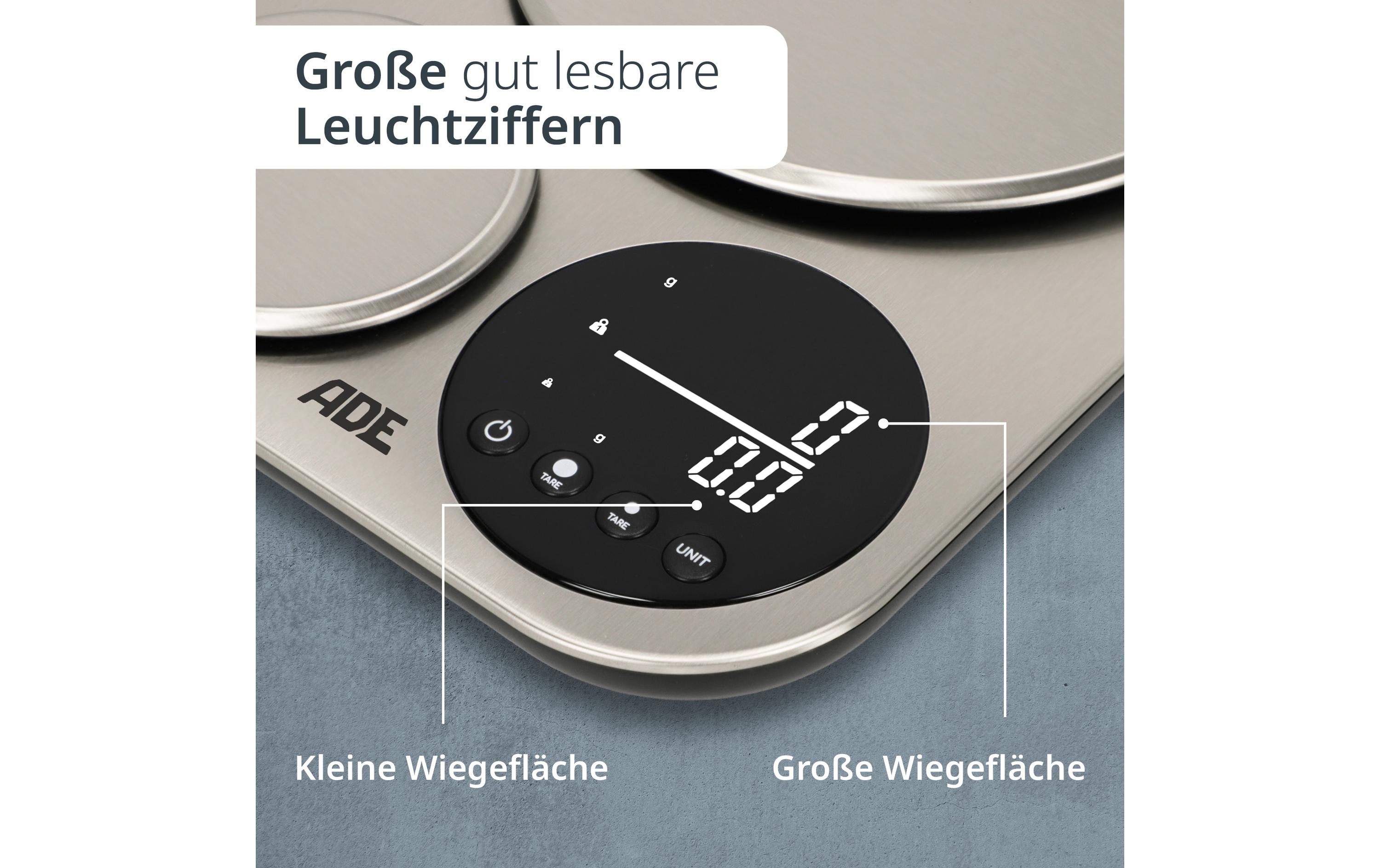 ADE Küchenwaage Isabella Silber
