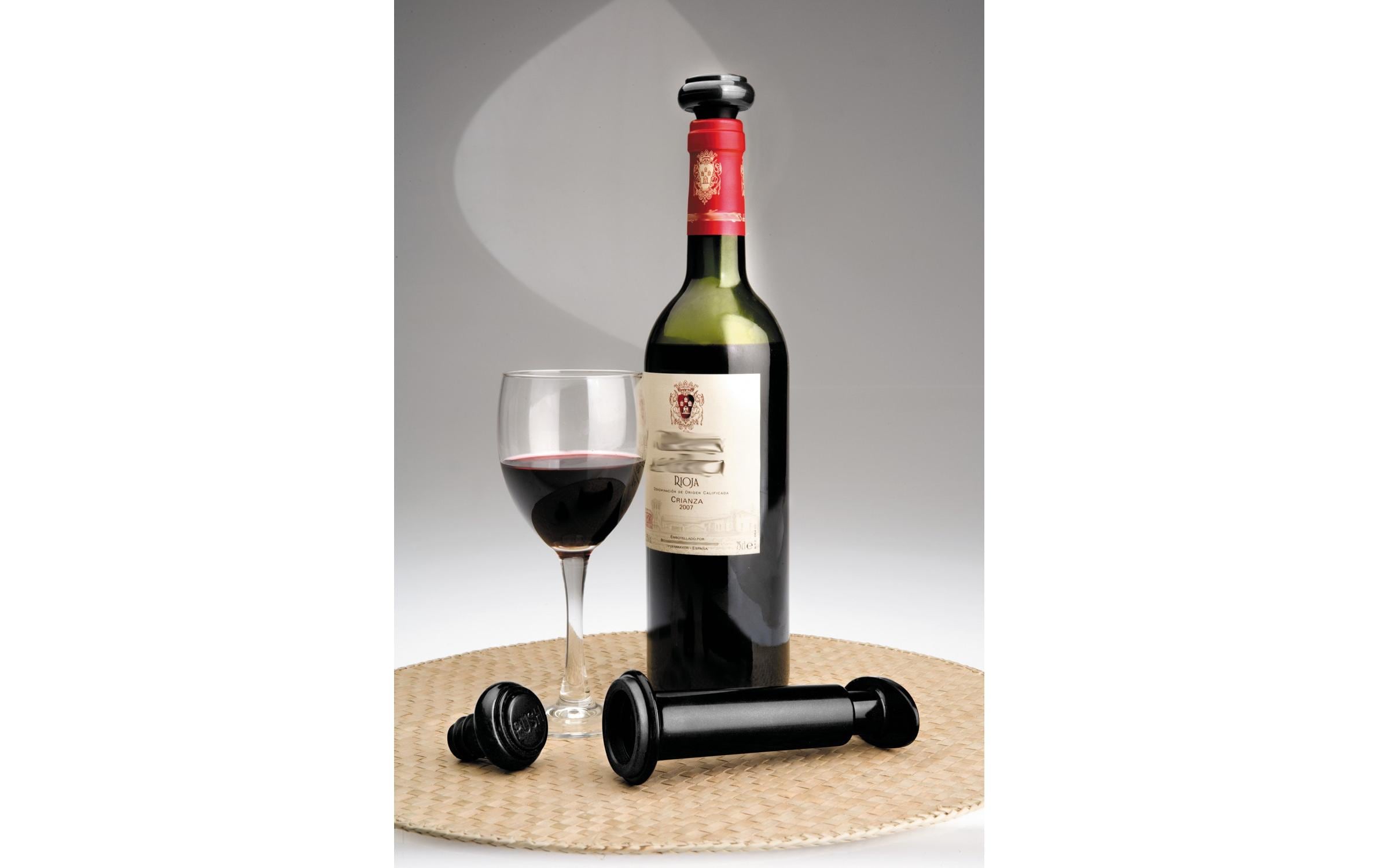 Ibili Wein Vakuumpumpe 14 cm Schwarz