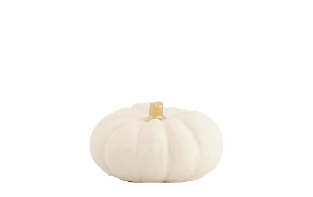 CHALET Aufsteller Kürbis 8 x 3.5 cm, Weiss