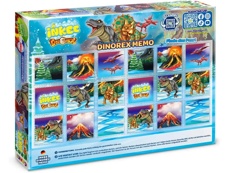Craze CRAZE Adventskalender Inkee Dino Adventskalender Inkee Dino