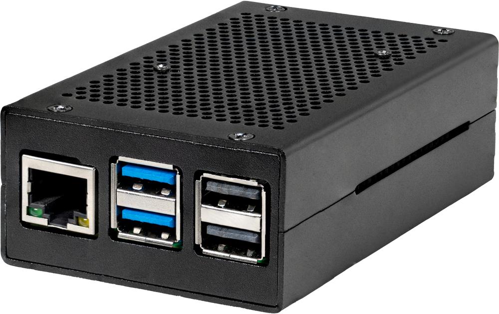 jOY-iT Aluminiumgehäuse mit Lüfter Schwarz, Pi 5 jOY-iT Aluminiumgehäuse mit Lüfter Schwarz, Pi 5