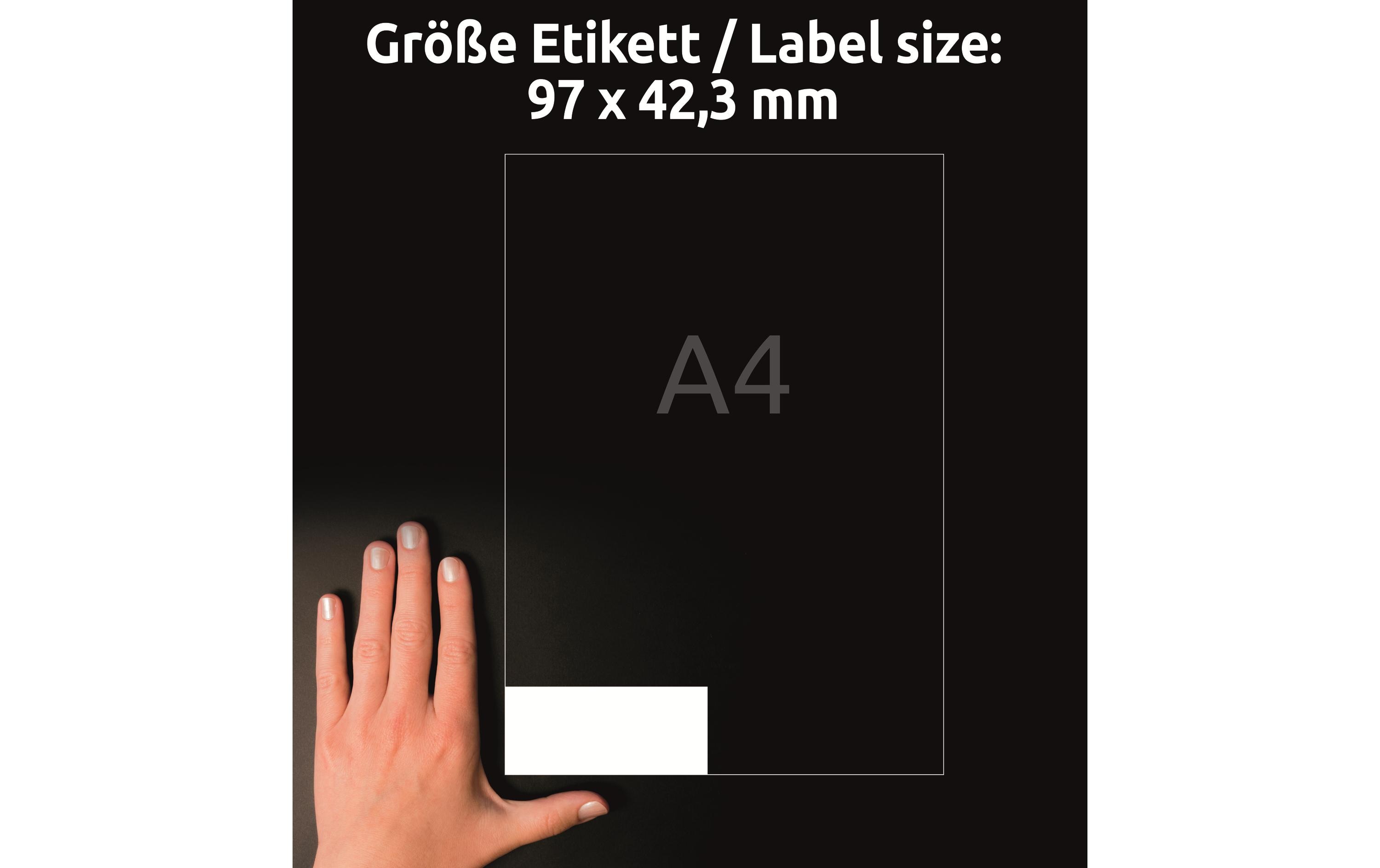 Avery Zweckform Universal-Etiketten 3659 97 x 42.3 mm, 100 Blatt
