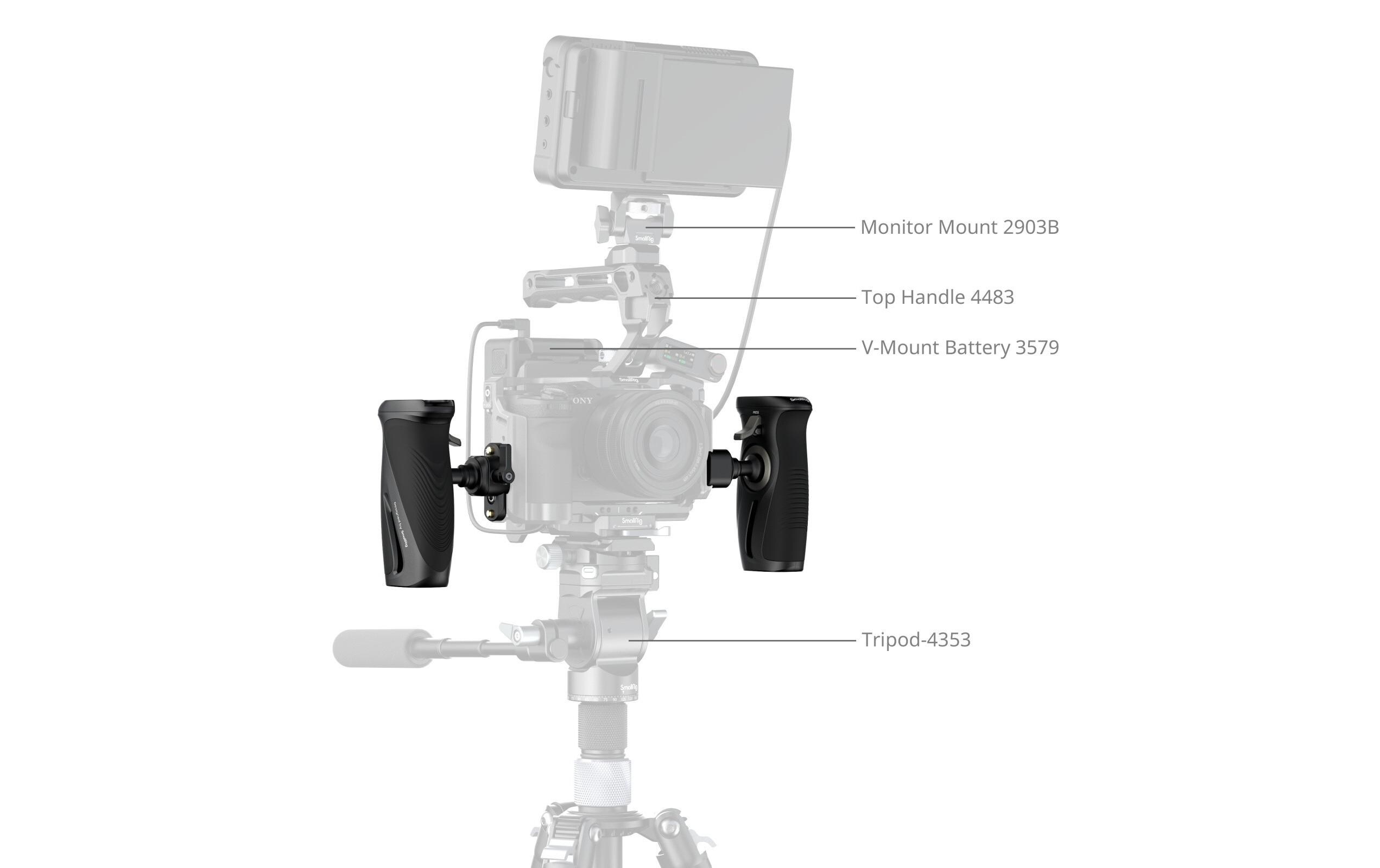 Smallrig Drehbarer Seitengriff mit NATO-Klemme