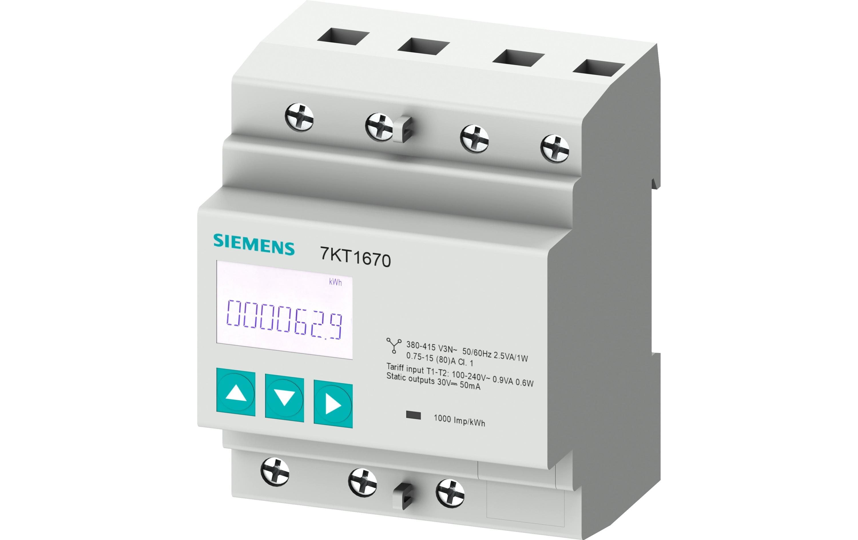 Siemens Energiemessgerät SENTRON, 3-phasig 80A Siemens Energiemessgerät SENTRON, 3-phasig 80A