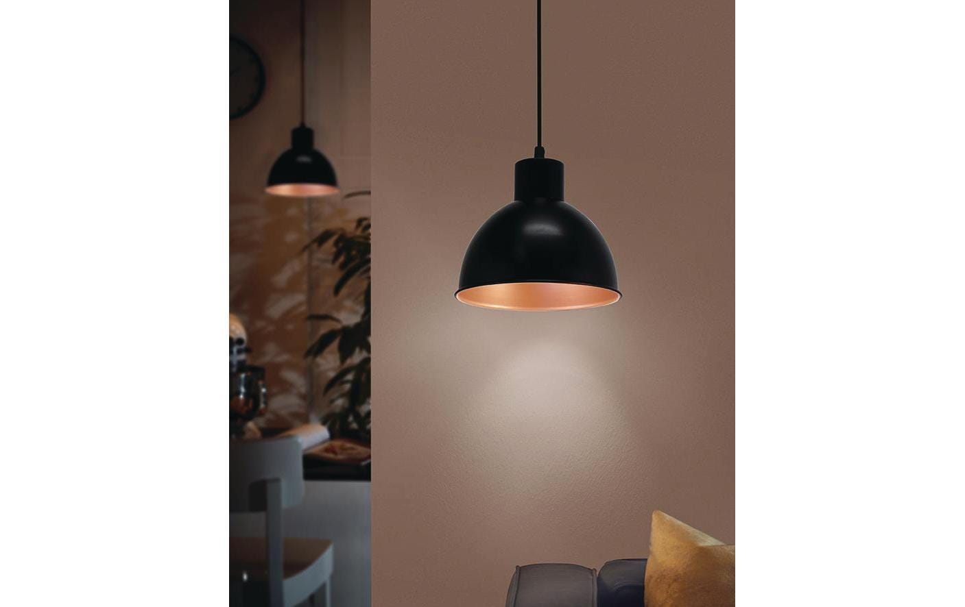 EGLO Leuchten Pendelleuchte TRURO 1 1x E27 Schwarz EGLO Leuchten Pendelleuchte TRURO 1 1x E27 Schwarz