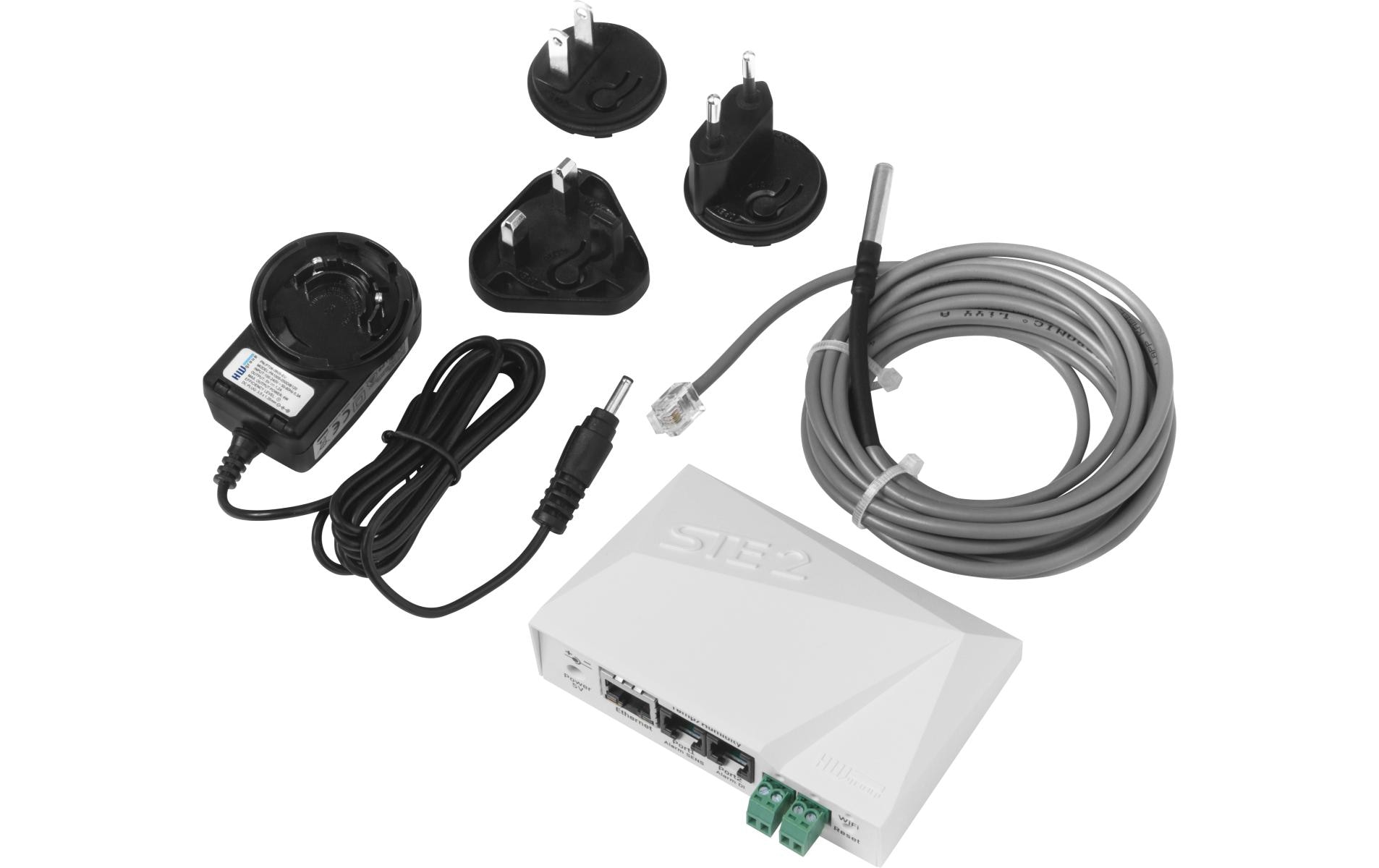 HWgroup Temperatur-Sensor SNMP, WLAN, PoE HWg-STE2-R2-Kit