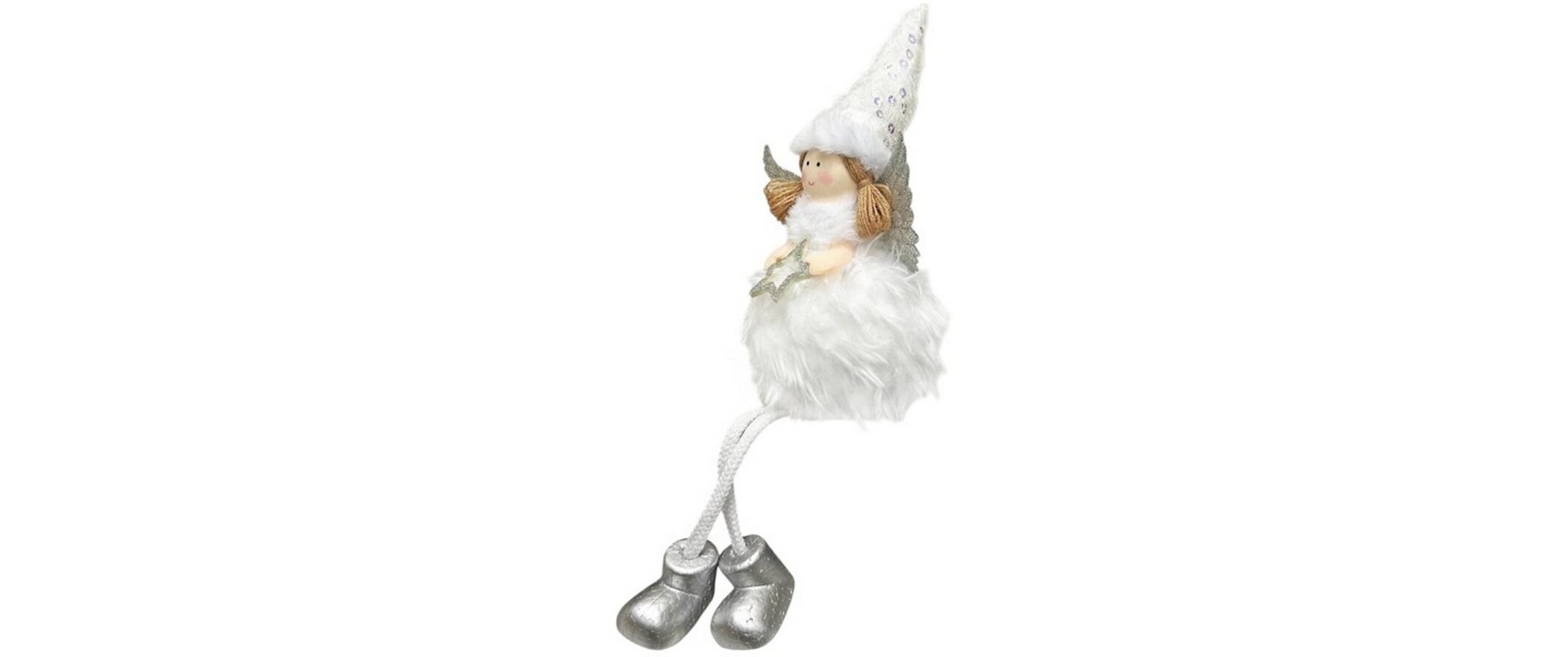 Dameco Weihnachtsfigur Engel 3-er Set, Weiss