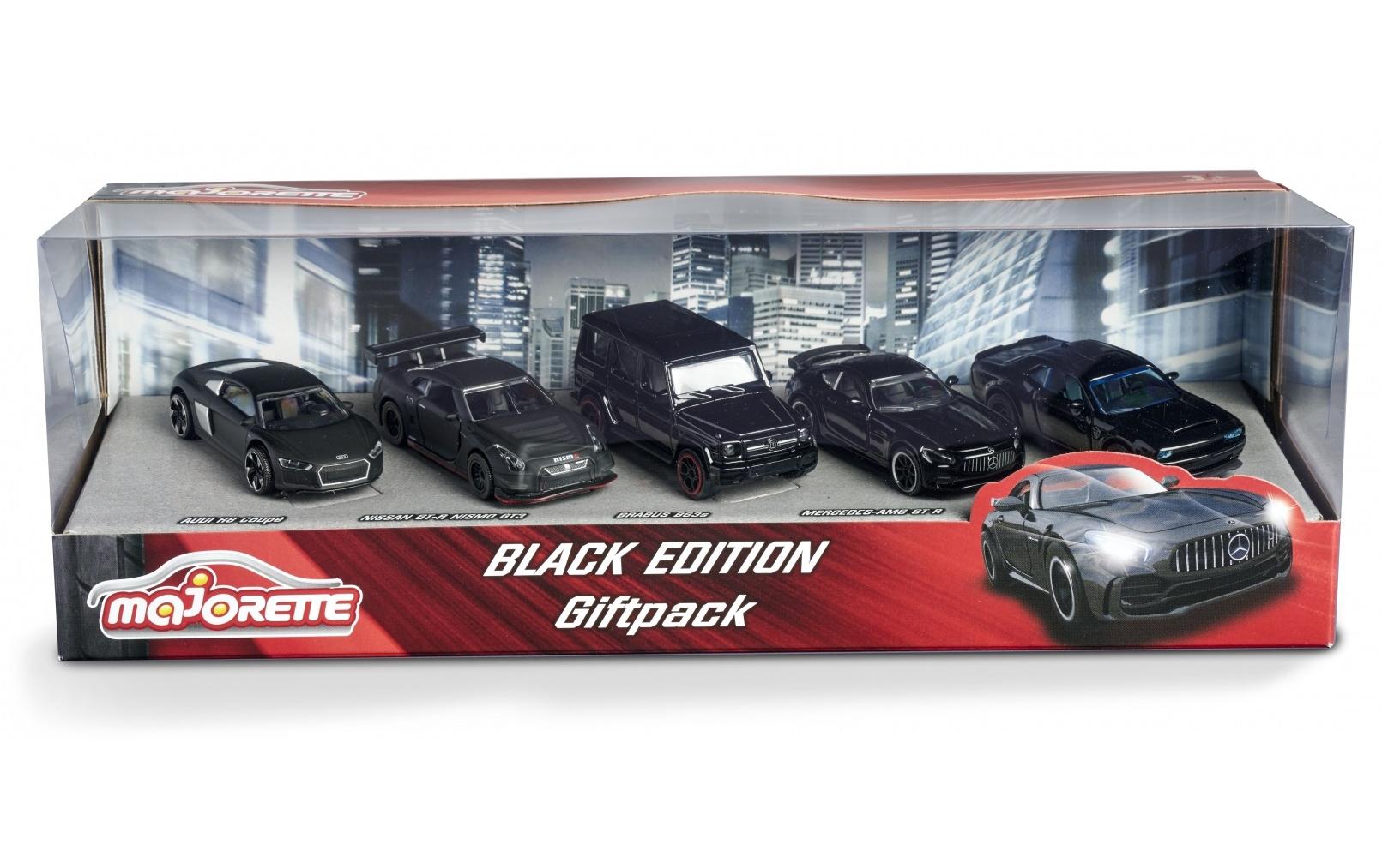 Majorette Auto Black Edition 5er-Geschenkset