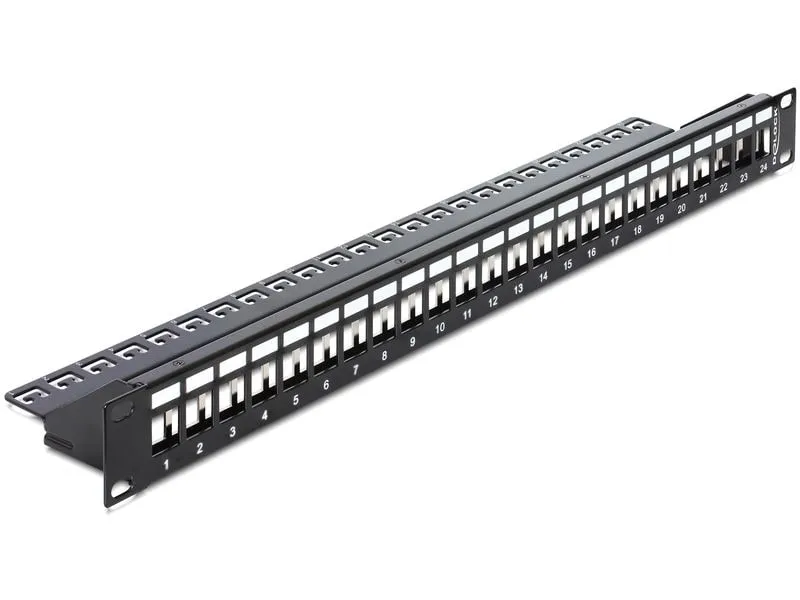 Delock Patchpanel Keystone 24 Port 19 Rack