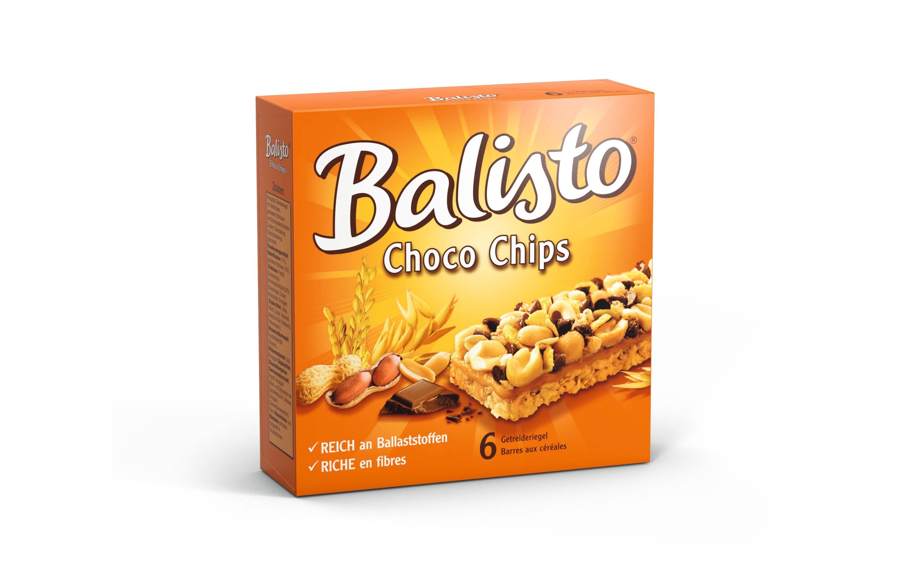 Balisto Riegel Choco Chips 6 Stück Balisto Riegel Choco Chips 6 Stück