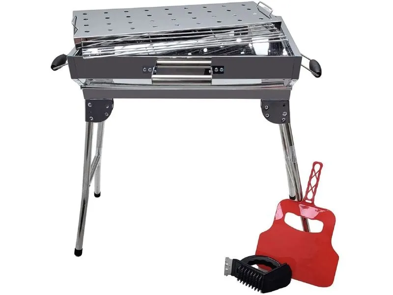 GRILLPETER Holzkohlegrill Iskander Silber GRILLPETER Holzkohlegrill Iskander Silber