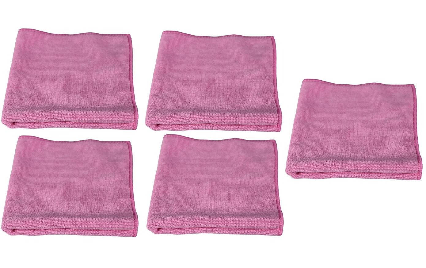 Edi Baur Mikrofaser-Reinigungstuch Long Life 5 Stück, Rot