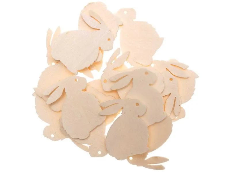 Rico Design Streudeko Hase gross 24 Stück, Nature Rico Design Streudeko Hase gross 24 Stück, Nature