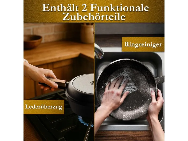 Gusskoenig Pfannenset-Topf 3 l und Pfanne 1.5 l Gusskoenig Pfannenset-Topf 3 l und Pfanne 1.5 l