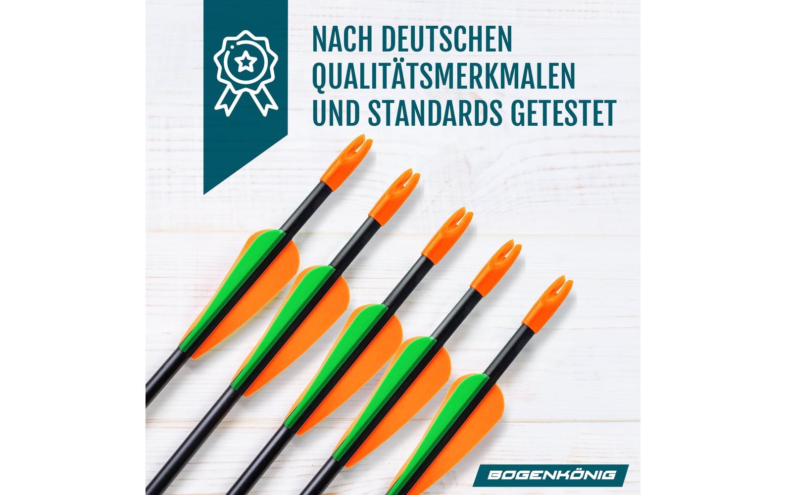 Bogenkönig Metallspitzbogen 28 Zoll, 5er-Set