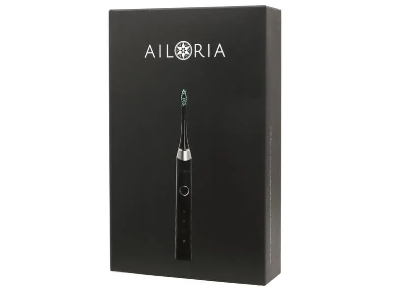 Ailoria Schallzahnbürste Shine Bright Schwarz, inkl. USB-Ladegerät Ailoria Schallzahnbürste Shine Bright Schwarz, inkl. USB-Ladegerät