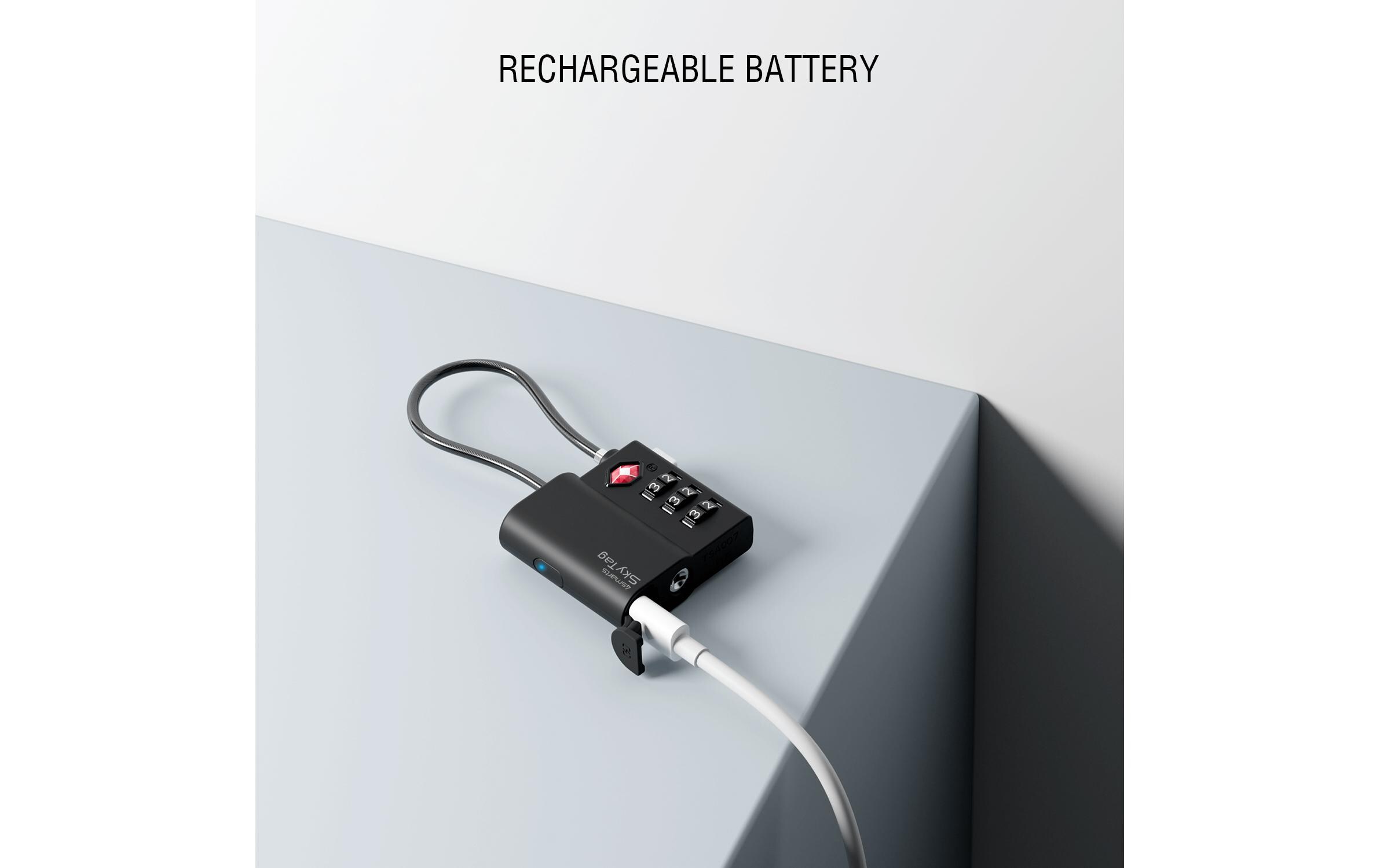 4smarts Standort-Finder SkyTag TSA Lock Schwarz