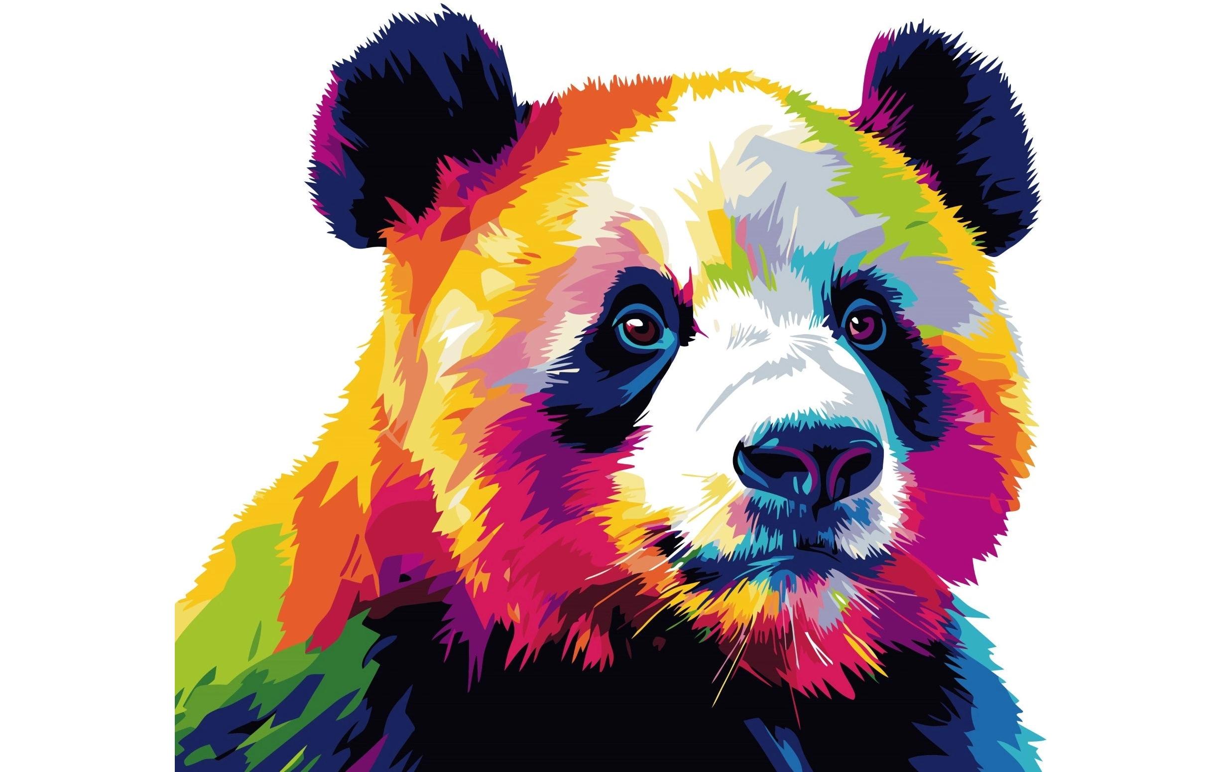 Colorelle Malen nach Zahlen Panda Pop Art