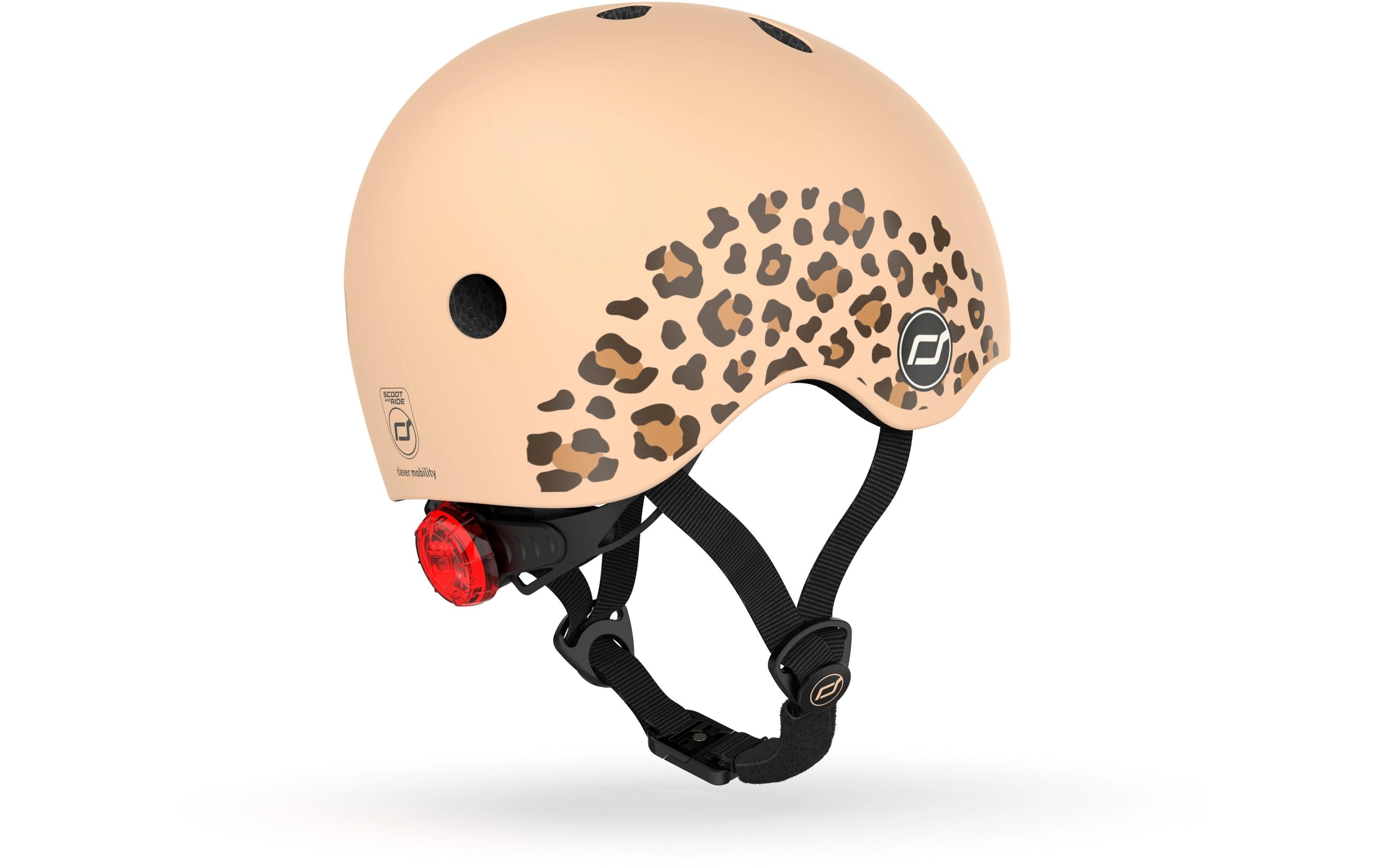 Scoot and Ride Kinderhelm Leopard Beige, XXS-S