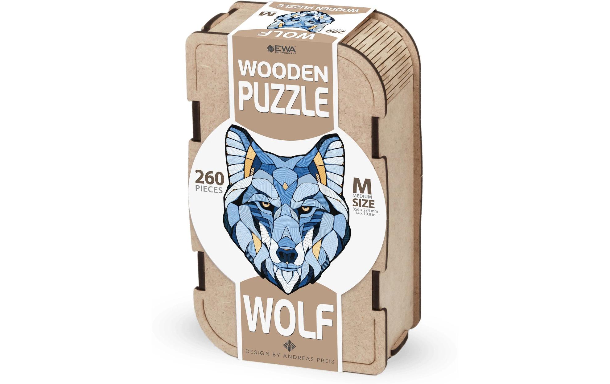 Eco Wood Art Holz-Puzzle Wolf 260 Teile