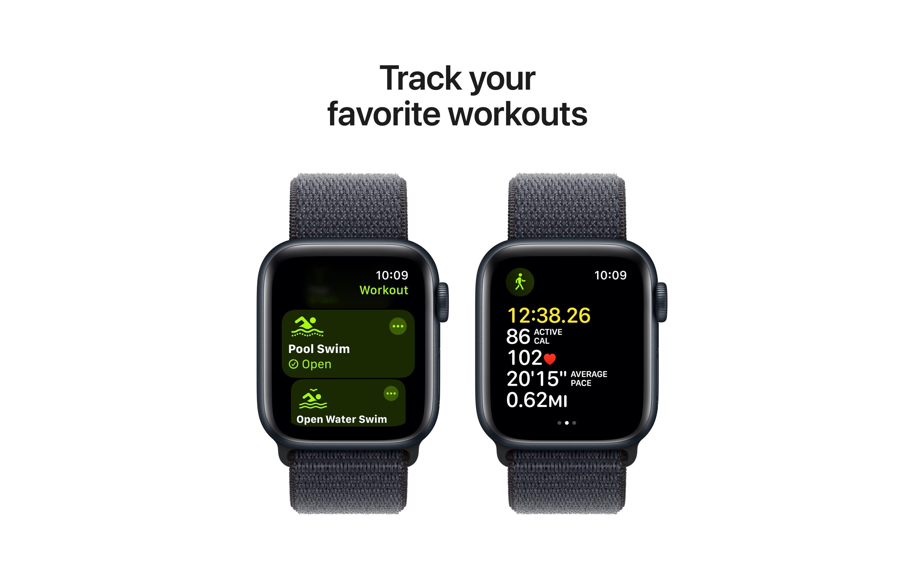 Apple Watch SE 2024 40 mm LTE Alu Sport Loop Mitternacht