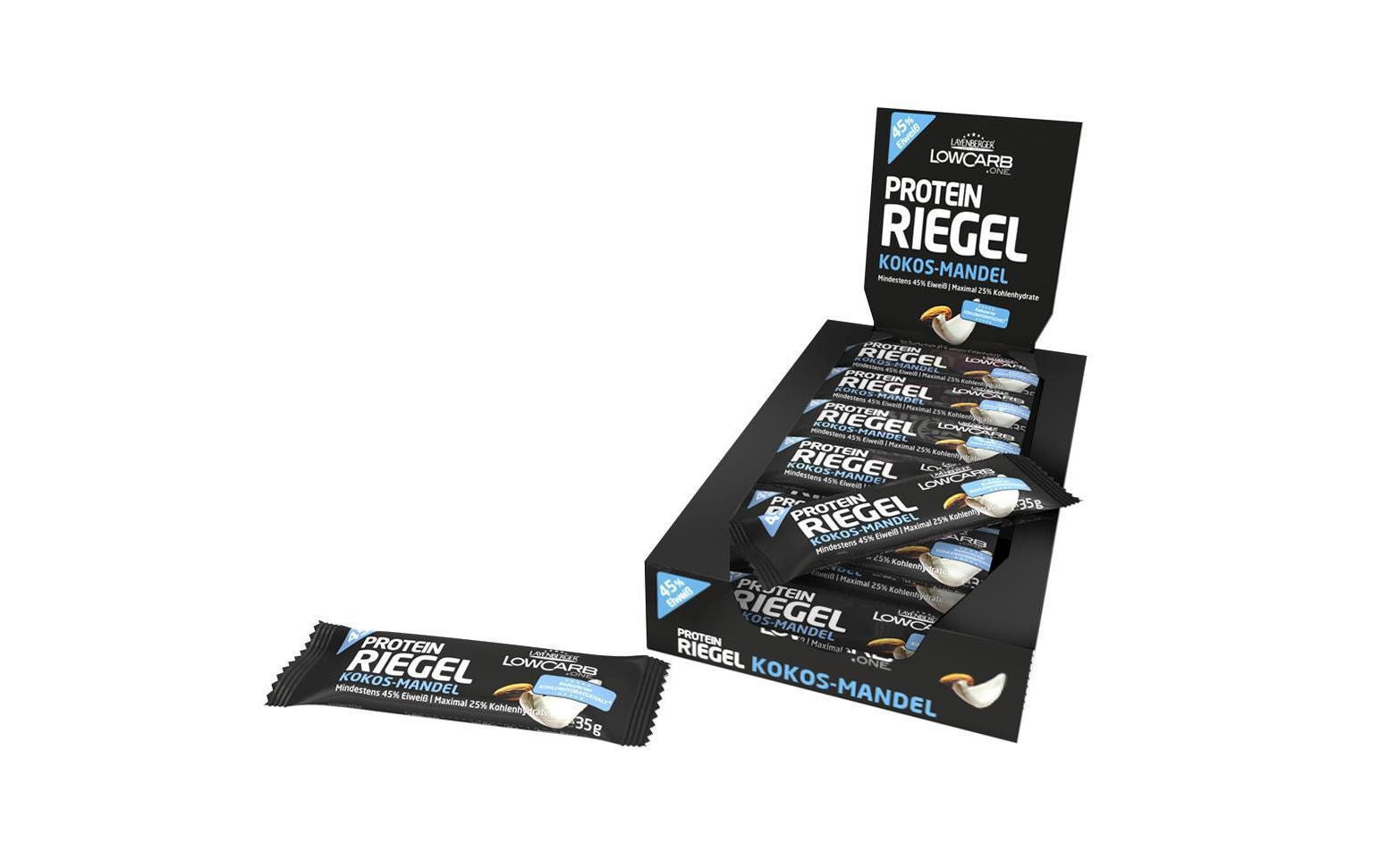 Layenberger Riegel Protein-Riegel Kokos-Mandel 18 x 35 g