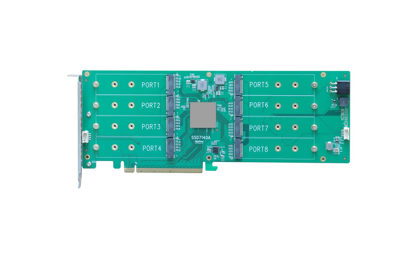 Highpoint Host Bus Adapter Rocket 1108A PCI-Ex16v3 - 8x M.2 NVMe