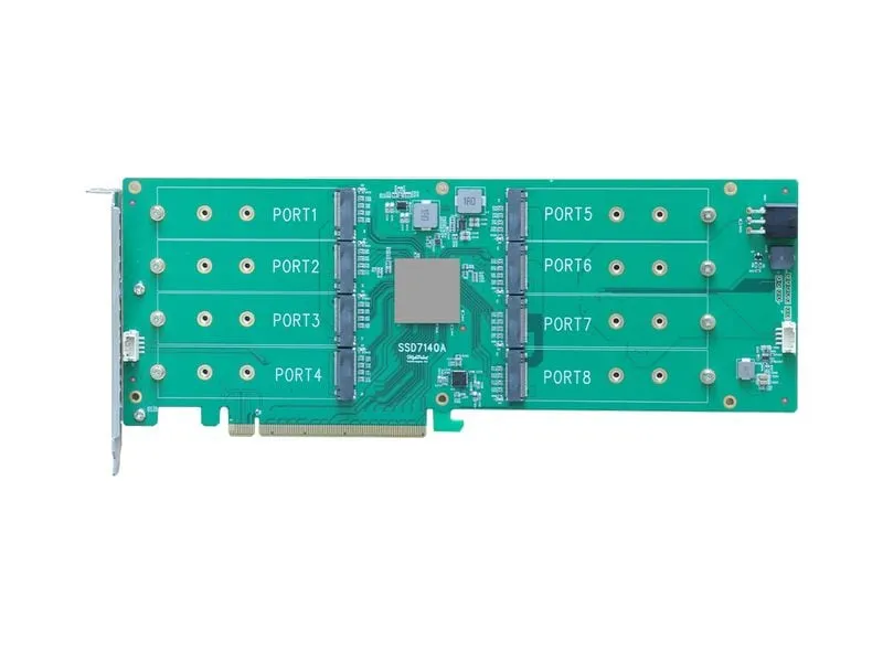 Highpoint Host Bus Adapter Rocket 1108A PCI-Ex16v3 - 8x M.2 NVMe Highpoint Host Bus Adapter Rocket 1108A PCI-Ex16v3 - 8x M.2 NVMe
