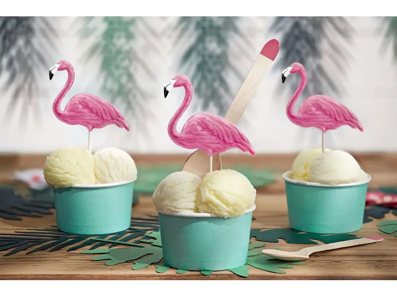 Partydeco Kuchen-Topper Aloha Flamingos 1 Stück, Pink Partydeco Kuchen-Topper Aloha Flamingos 1 Stück, Pink