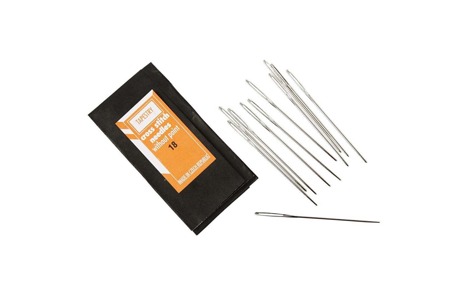 Creativ Company Sticknadel Nr. 18 stumpfe Spitze 25 Stück