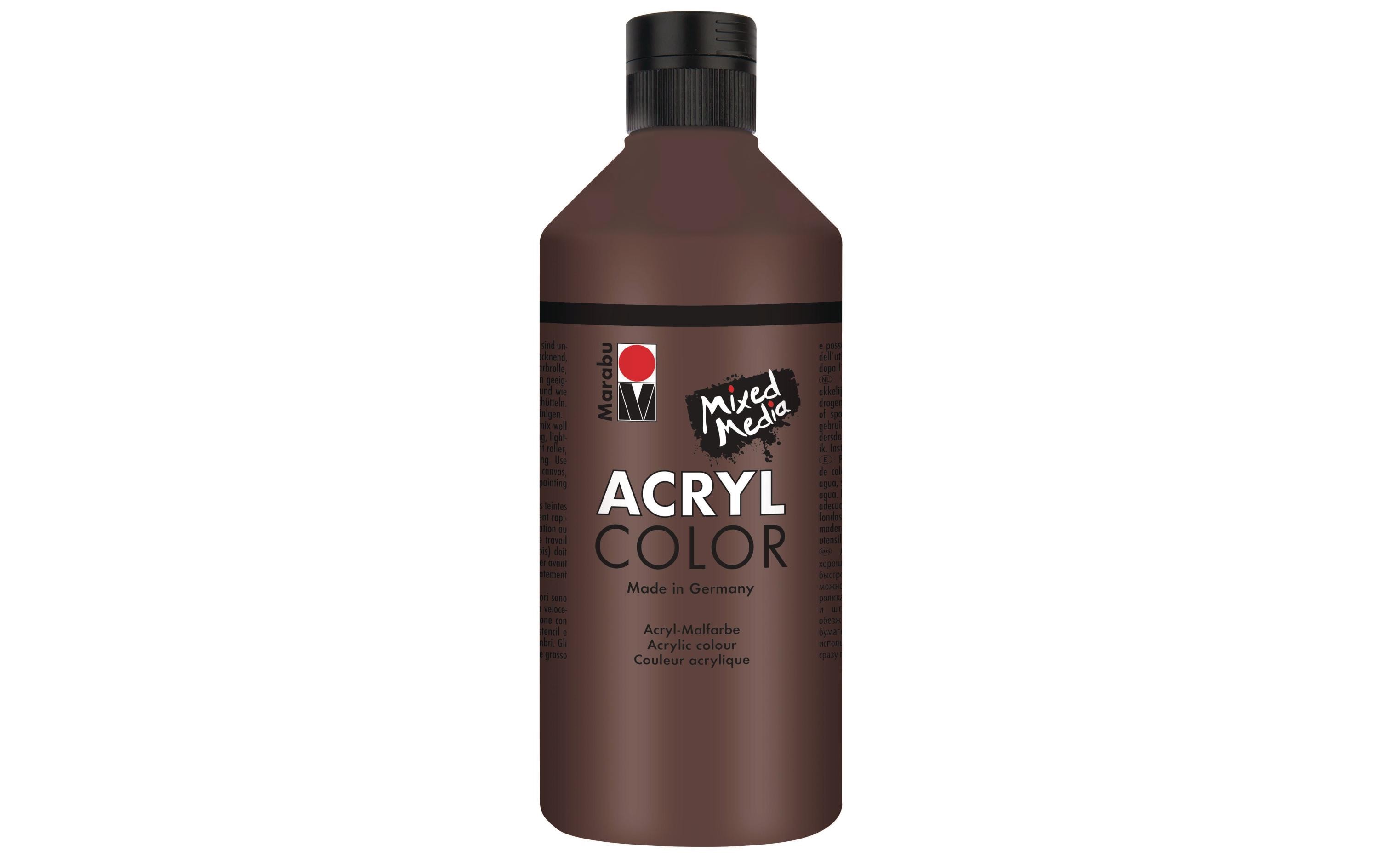 Marabu Acrylfarbe Acryl Color 500 ml Mittelbraun