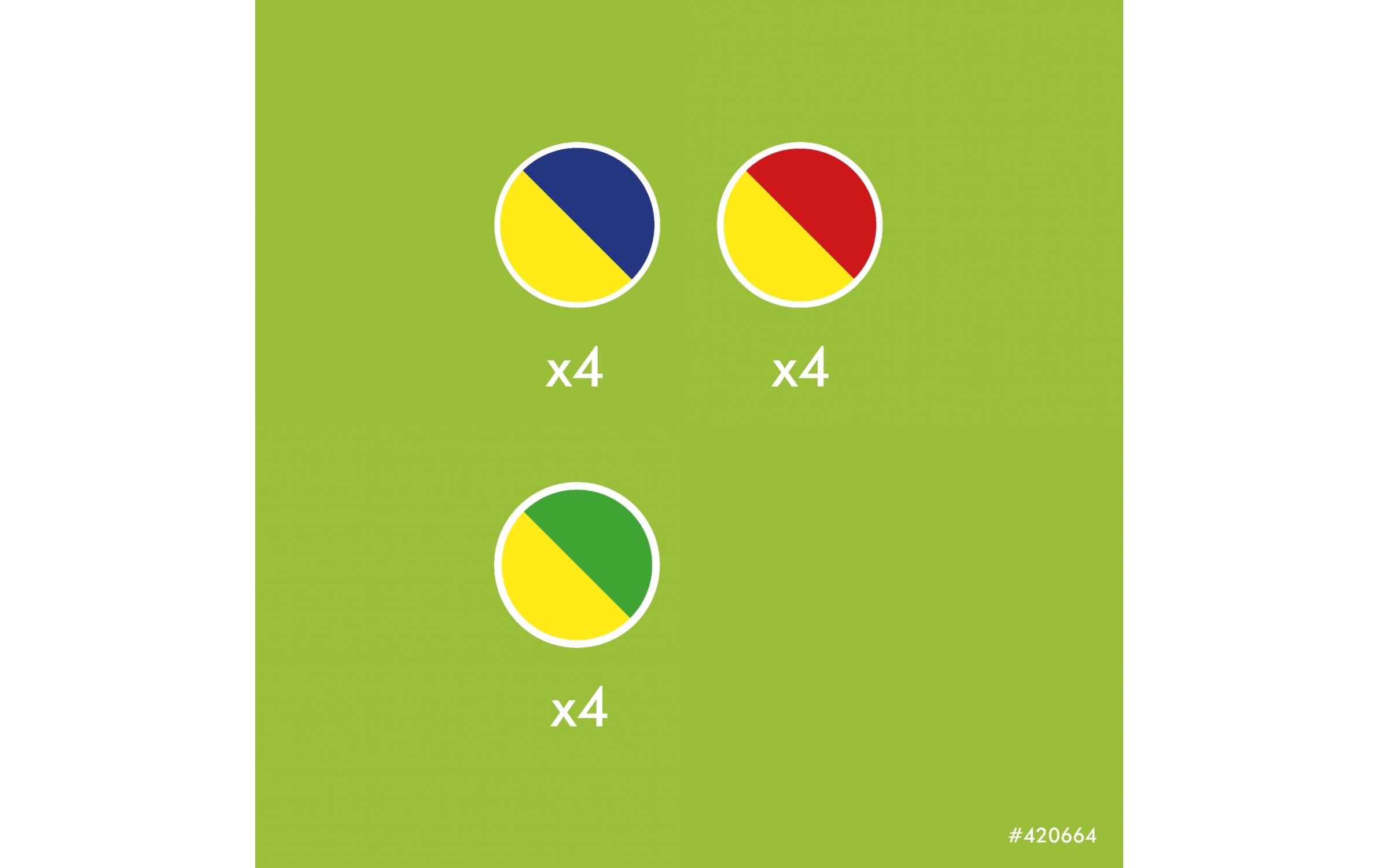 Hubelino Kugelbahn Kugelset zweifarbig 12 Teile