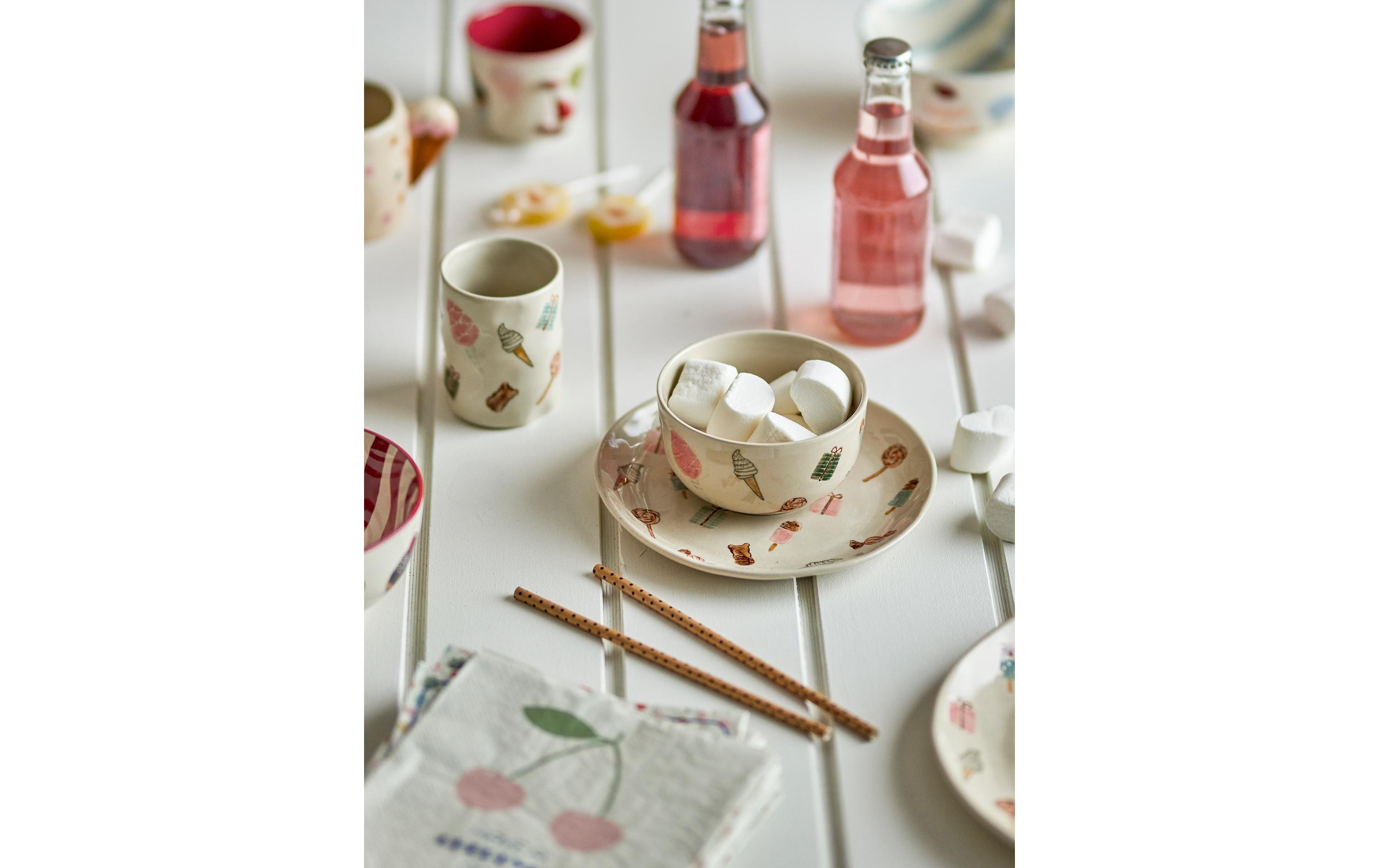 Bloomingville Kindergeschirrset Sweets Natur, Steingut